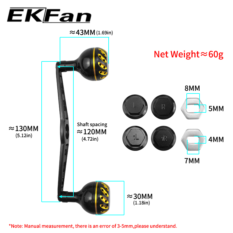 مقبض بكرة صيد EKfan مقاس 130 م - مراجعة Spincast Reel وسعره
