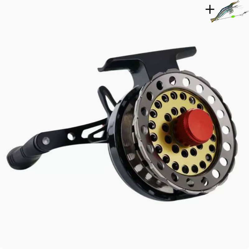 بكرة صيد معدنية بنسبة تروس 2.6 - مراجعة Ice Fishing Reel وسعره